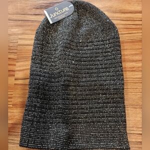 Juncture Black and Gray Knit Beanie
